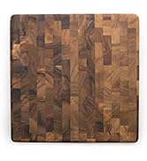 Ironwood Gourmet 28218 Square Charleston End Grain Chef's Board , Acacia Wood 14
