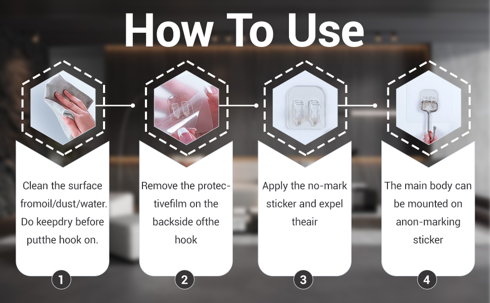 wall hooks adhesive