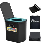 Ann Katy Upgrade XL Portable Toilet for Adults, Extra Large Portable Travel Floding Toilet, Campi...