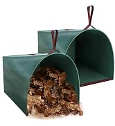 Joyhalo Reusable Yard Waste Bags, 2 Pack 50 Gallon Dustpan-Type Garden Bag for Collecting Leaves ...