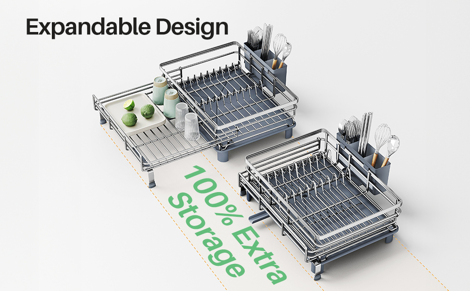stainless steel dish drying rack