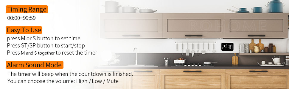 Easy Kitchen Timer with magnet