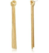 BriLove Gorgeous Prom Jewelry for Women,Stunnig Crystal Beaded Long Tassel Fringe Chandelier Dang...