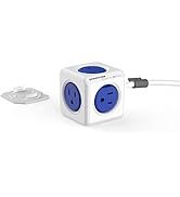 Allocacoc, PowerCube |Extended|, 5 outlets, 5 feet cable, Mounting dock, Surge Protection, Childp...