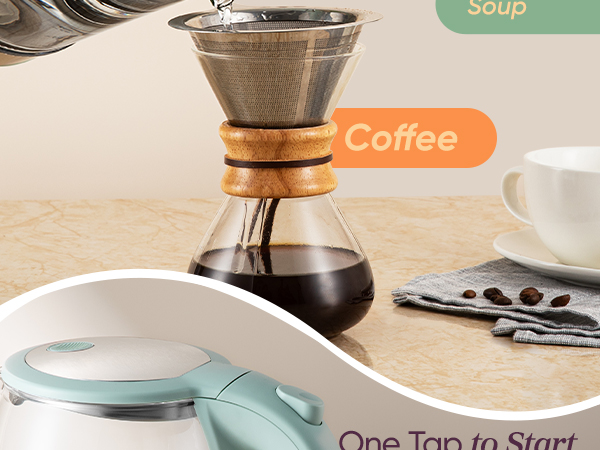 convenient design makes brewing easy