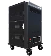 Sysracks 36-Device Charging Cart on Wheels, 36-Port Laptop and Tablet Charging Station with USB, ...