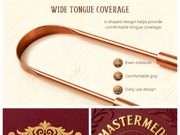 mastermedi copper tongue scraper