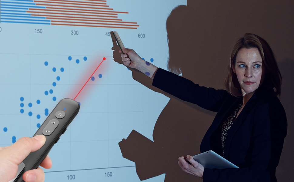 remote powerpoint clicker with laser pointer