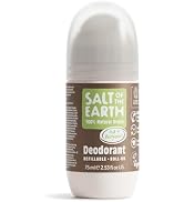 Salt of the Earth Natural Refillable Roll On Deodorant - Oud & Bergamot - 100% Natural Origin Veg...