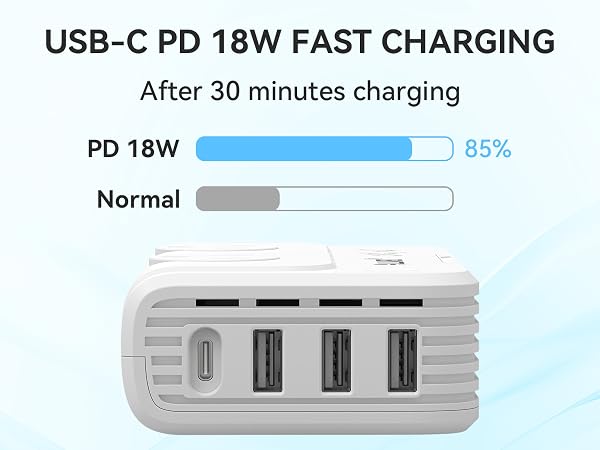 ALLWEI International Travel Adapter 220V to 110V Power Voltage Converter
