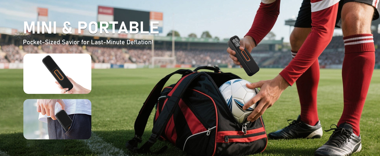 portable soccer ball pump