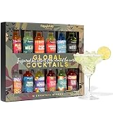 Thoughtfully Cocktails, Global Cocktail Mixer Set, Vegan and Vegetarian, Flavors Margarita, Mosco...
