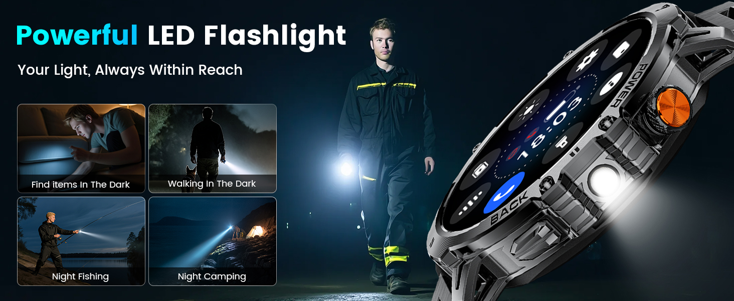 With LED Light