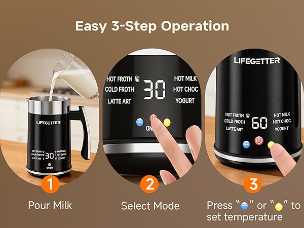 easy operation milk frother