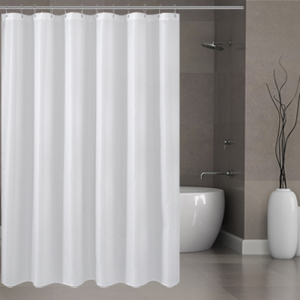 Fabric shower curtain or liner