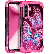 Miqala for Galaxy A26 5G Case,Glow in The Dark Three Layer Heavy Duty Shockproof Full Body Hard P...