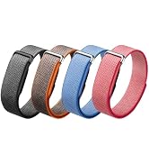 Kounlsyam 4 Pack Band Compatible with Google Fitbit Air Band for Women Men, Braided Nylon Loop Sp...