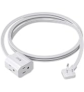 Extension Cord 6ft SUPERDANNY Mini Power Strip Ultra Right Angled Flat Plug for Tight Spaces,Indo...