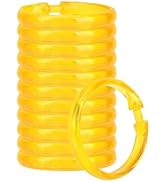 Qulable Shower Curtain Rings-12 Pack- Plastic Shower Curtain Hooks O-Shaped Rings Hook Glide Easi...