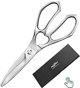 SUCCFLY Kitchen Shears Heavy Duty, Premium Kitchen Scissors for Food, 8.7" Poultry Shears Ultra