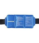 Pain Relief Ice Pack with Strap for Hot & Cold Therapy, Microwave Heat Pad for Back Shoulder, Nec...