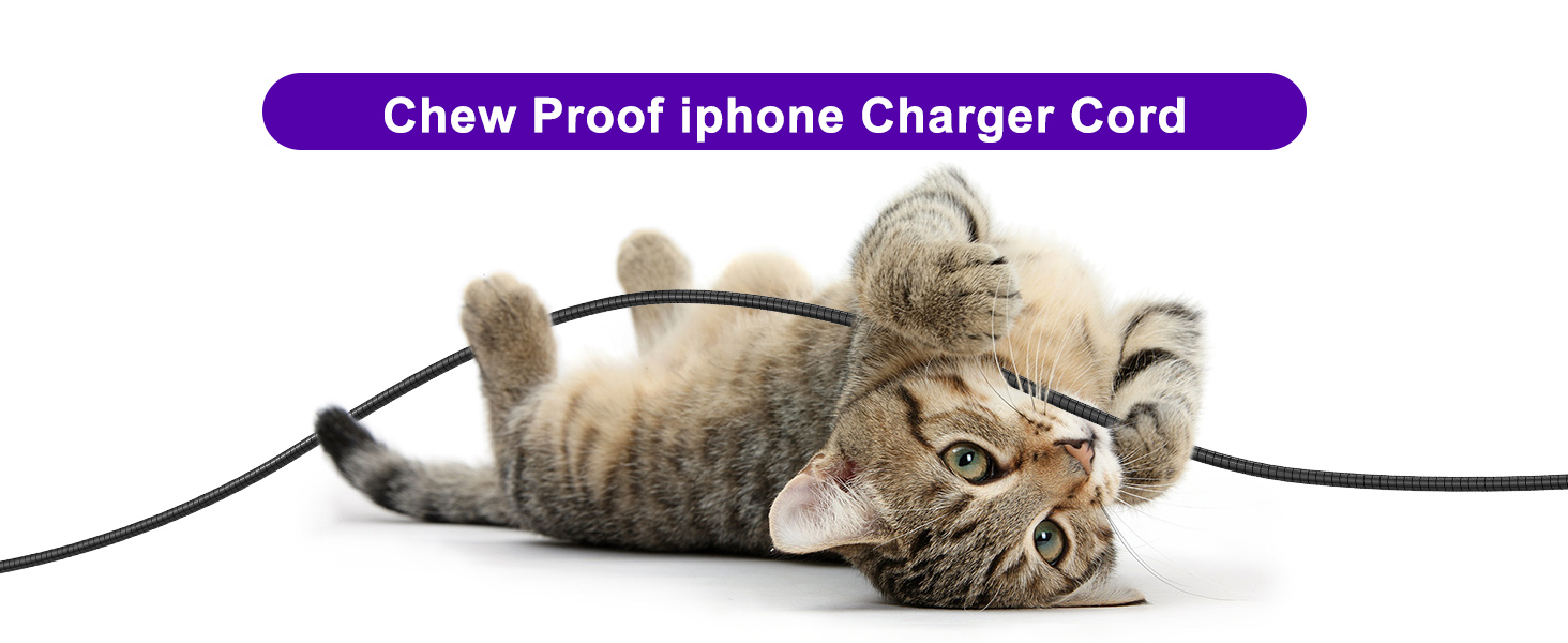 chew proof iphone charger cord