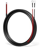 Callsun 11 Gauge Battery Cables - 8.2FT 11AWG O Ring Terminal Cable, 11 Gauge Wire with 5/16'' Lu...