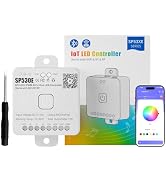 PAUTIX SP530E WiFi Bluetooth LED Controller Alexa/Google 12-in-1 LED Dimmer Support PWM/SPI Singl...