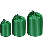 PATIKIL Stuff Sacks, Waterproof Outdoor Storage Sack Portable Drawstring Dust Flap Bag for Camping