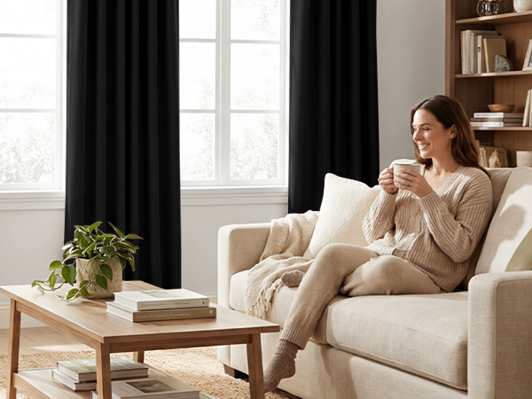 Atmospheric blackout curtains