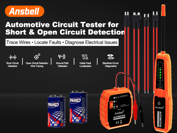 Automotive Circuit Tester for Short & Open Circuit Detection