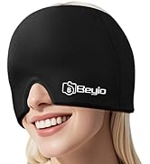 Migraine Relief Cap, All Around Gel Covered Reusable Headache Relief Cap, Black Migraine Cap for ...