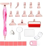 LEIYULY 25PCS Diamond Painting Pen, Diamond Painting Art Drill Bead Dot Pen Kit with 12 Threaded ...