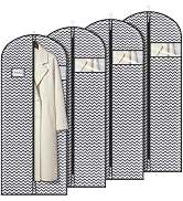 Syeeiex 60'' Dress Bags for Gowns, Set of 4 Garment Bag for Hanging Clothes, Dress Garment Bag, D...