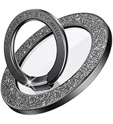 Syncwire Magnetic Phone Grip for MagSafe,Sparkle Ring Holder,Black Diamond | 360° Rotating Kickst...