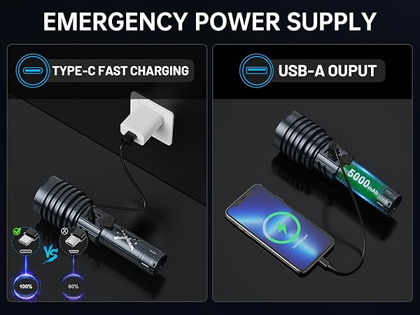 rechargeable flashlights high lumens