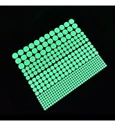 1 Sheet Glow in The Dark Wall Stickers, 407 Pcs Removable Dots Wall Decals Room Decor Kit,Adhesiv...