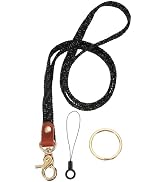 PATIKIL Stretchy Lanyards, Retractable Neck Lanyards with Lobster Clasp Elastic Long Keychain Hol...