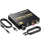 PROZOR 192kHz Digital to Analog Audio Converter Support Dolby AC-3 DTS 5.1CH with Volume Adjustab...