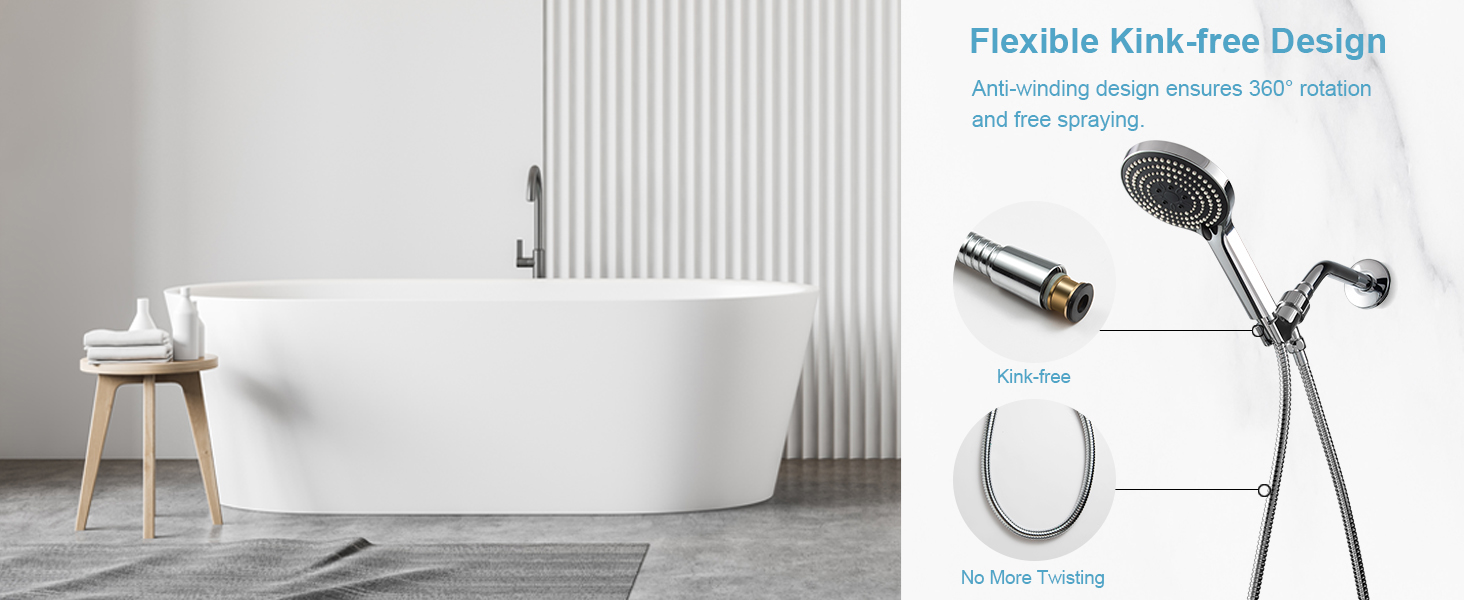 large bore shower hose