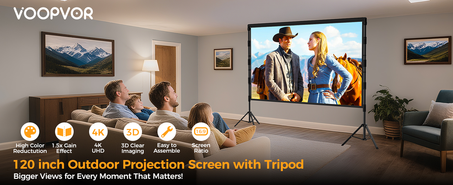 Projector Screen with Stand