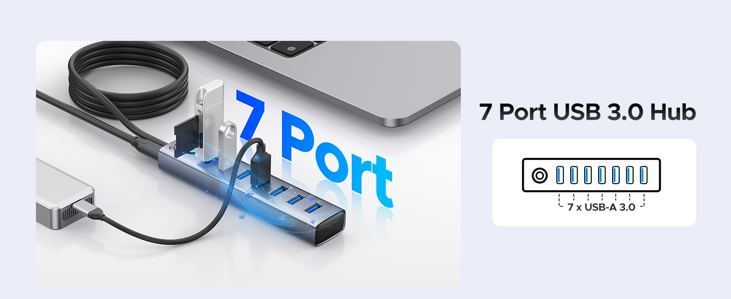 7 port usb 3.0 hub