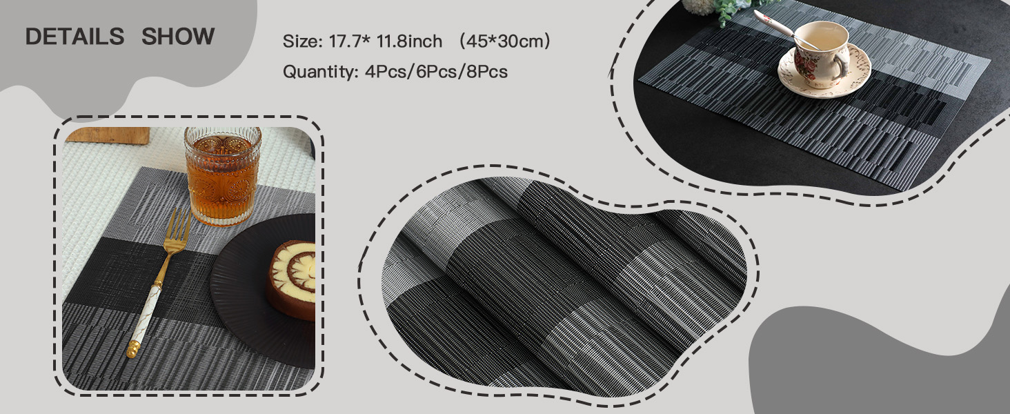 Grey Stirpe Placemats