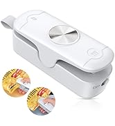 OEOP Bag Sealer, 2 in 1 Mini Bag Sealer Heat Seal and Cutter, Portable Chip Bag Sealer Heat Seale...