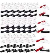 PH PandaHall 120pcs Safety Pin Bar 3 Sizes Self-Adhesive Safety Pins Black White Plastic Badge Pi...