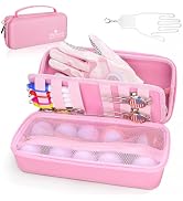 Wynaura Golf Glove Case with Removable Shaper - Hard Shell Organizer Pouch - Portable Storage Hol...