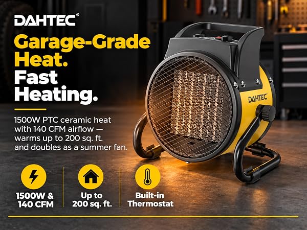 Garage-Grade Heat. Fast Heating.
