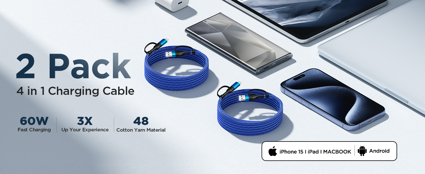 4 in 1 charging cable