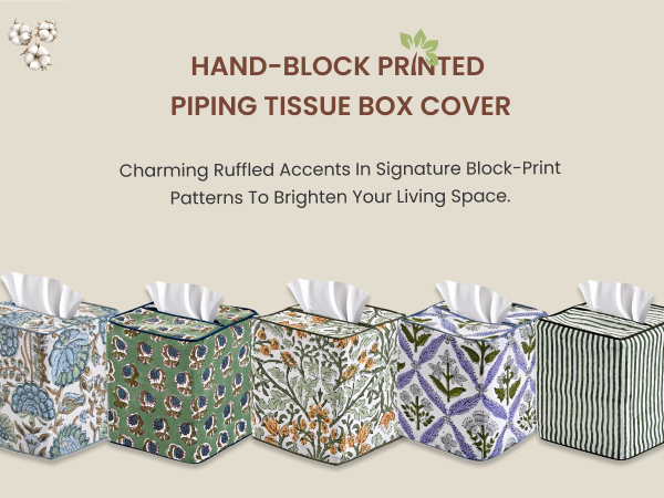 embroidered tissue box cover
