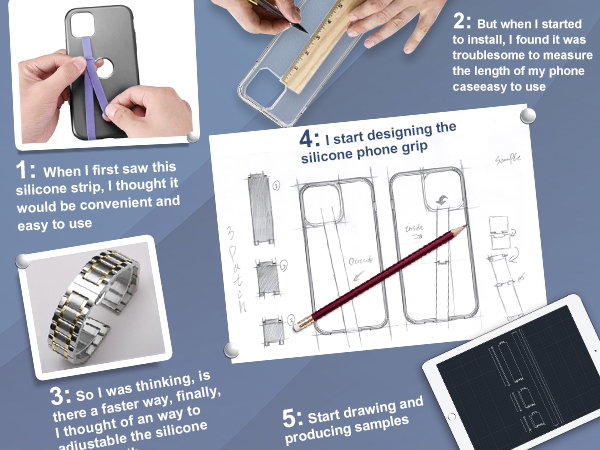 silicone phone grip